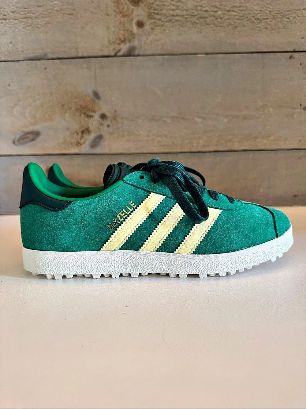 adidas Gazelle Golf Sneakers Green & White US 6 / W 7 NWT